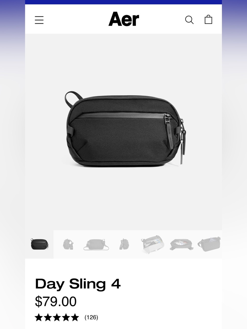 Aer Day Sling 4 — Black